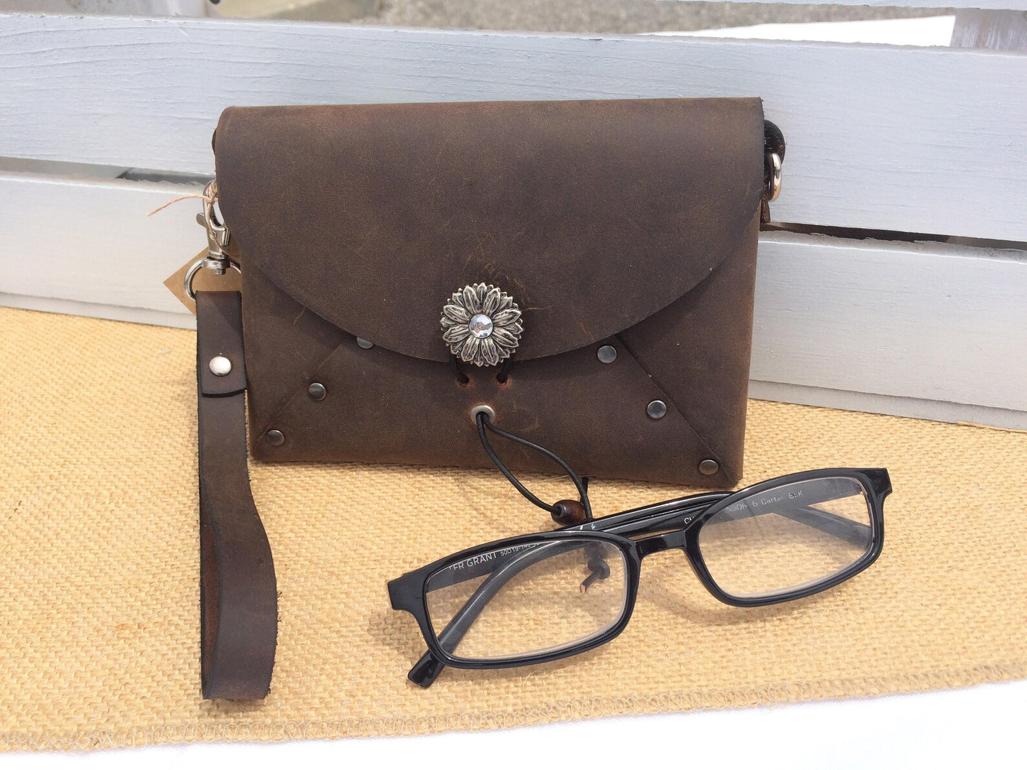 Leather Clutch Purse