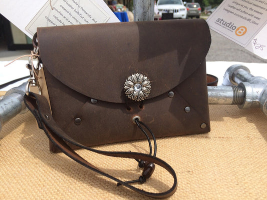 Leather Clutch Purse